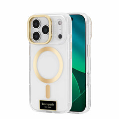 Kate Spade Protective MagSafe Case w/Stand Icon Clear for iPhone 17 Pro