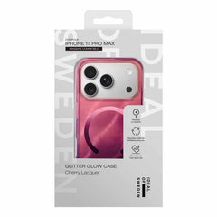 Ideal of Sweden Glitter Glow MagSafe Case Cherry Lacquer for iPhone 17 Pro Max