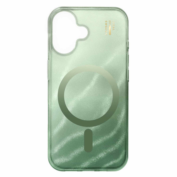 Ideal of Sweden Glitter Glow MagSafe Case Sage Green for iPhone 17