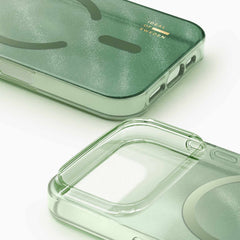 Ideal of Sweden Glitter Glow MagSafe Case Sage Green for iPhone 17 Pro