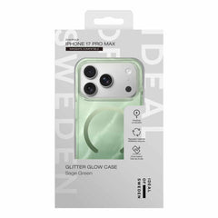 Ideal of Sweden Glitter Glow MagSafe Case Sage Green for iPhone 17 Pro Max