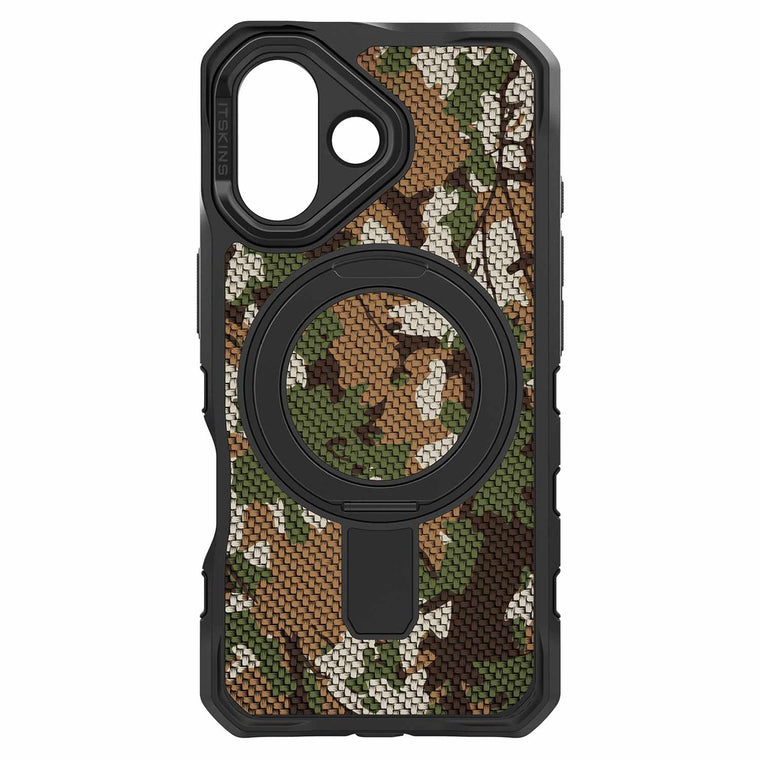 ITSKINS Supreme_R Stand Nylon MagSafe Case Camouflage Green for iPhone 17
