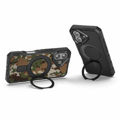 ITSKINS Supreme_R Stand Nylon MagSafe Case Camouflage Green for iPhone 17