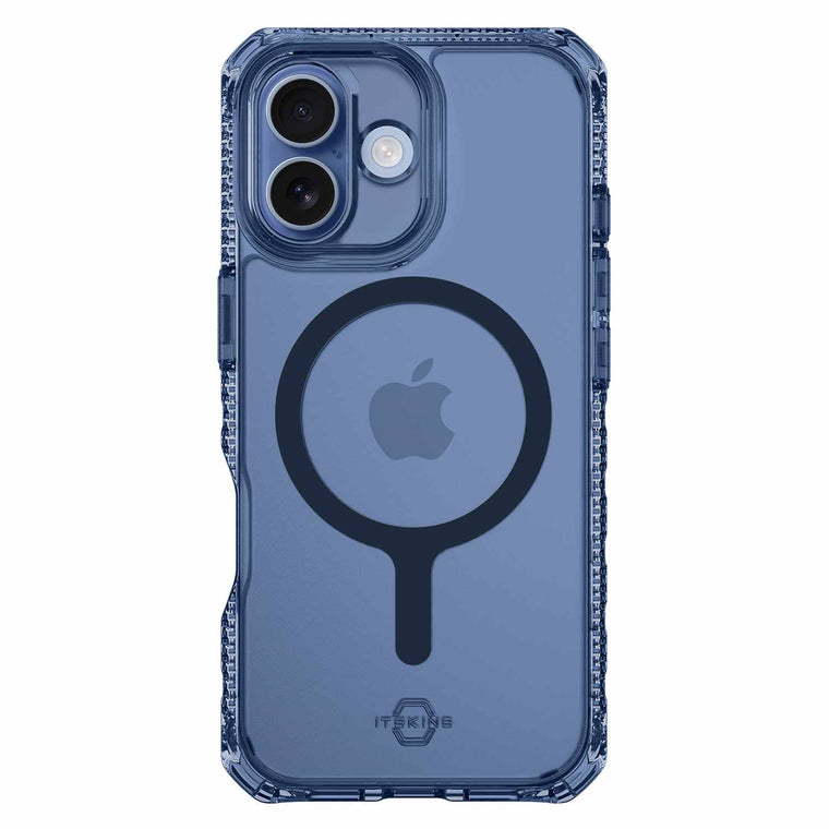 ITSKINS Hybrid_R Vapor MagSafe Case Navy Blue for iPhone 17