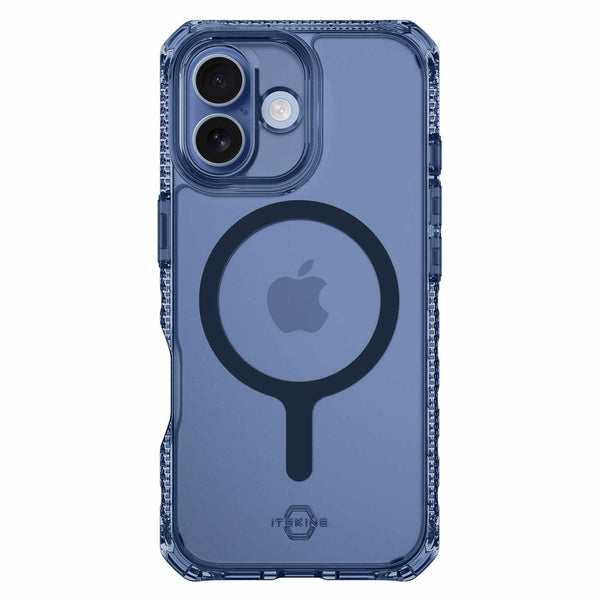 ITSKINS Hybrid_R Vapor MagSafe Case Navy Blue for iPhone 17