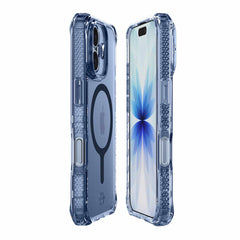 ITSKINS Hybrid_R Vapor MagSafe Case Navy Blue for iPhone 17