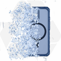 ITSKINS Hybrid_R Vapor MagSafe Case Navy Blue for iPhone 17