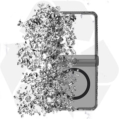 ITSKINS Hybrid_R Hinge Clear w/Magnets Case Smoke for Samsung Galaxy Z Flip8