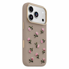 OtterBox Symmetry Cactus Leather Embroidery MagSafe Case Cottage Rose for iPhone 18 Pro/17 Pro