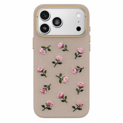OtterBox Symmetry Cactus Leather Embroidery MagSafe Case Cottage Rose for iPhone 18 Pro Max/17 Pro Max