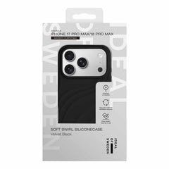 Ideal of Sweden Soft Swirl MagSafe Case Velvet Black for iPhone 18 Pro/17 Pro
