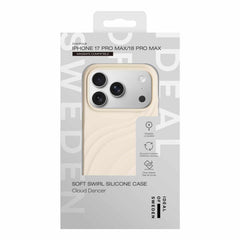 Ideal of Sweden Soft Swirl MagSafe Case Cloud Dancer for iPhone 18 Pro Max/17 Pro Max