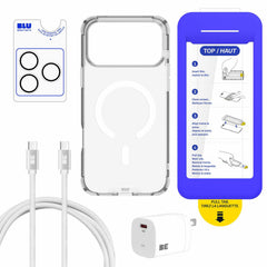 Blu Element Total Protection MagSafe Bundle 3 Pack Clear for iPhone 18 Pro