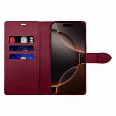 Blu Element Folio 2-in-1 Case Burgundy for iPhone 18 Pro/17 Pro