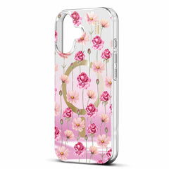Ideal of Sweden Mirror MagSafe Case Rose Blush Floral for iPhone 17