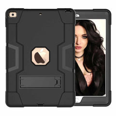 YHCASRBTIPAD102BK Rugged Case w/Kickstand iPad 10.2 2021/10.2 2020/10.2 2019 Black