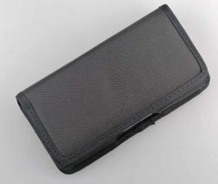 Bulk Packaging Nylon Case with Belt Loop Medium Size Black for Phones 5.2-5.5 inch