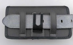 Bulk Packaging Nylon Case with Belt Loop Medium Size Black for Phones 5.2-5.5 inch