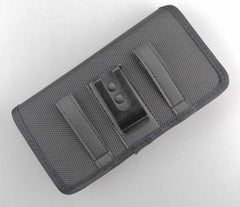 Bulk Packaging Nylon Case with Belt Loop Large Size Black for Phones 5.7-6.3 inch