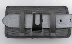 Bulk Packaging Nylon Case with Belt Loop Large Size Black for Phones 5.7-6.3 inch