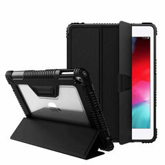 Bulk Packaging Rugged Folio Case with Pencil Holder Black for iPad 10.2 2021 9th Gen/10.2 2020 8th Gen/iPad 10.2 2019