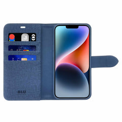 Blu Element Folio 2-in-1 MagSafe Case Lazuli Blue for iPhone 17e/16e/15/14/13