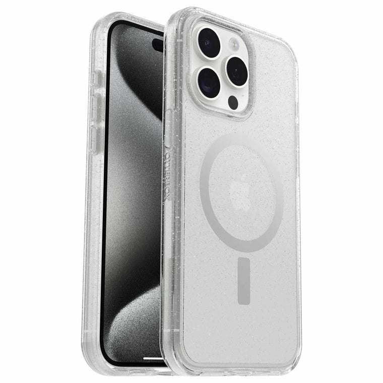 OtterBox Symmetry Clear MagSafe Protective Case Stardust for iPhone 15 Pro Max