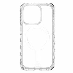 ITSKINS Supreme_R Clear MagSafe Case Transparent White Print for iPhone 15 Pro Max