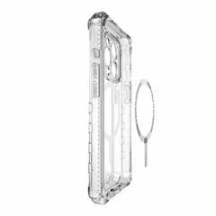 ITSKINS Supreme_R Clear MagSafe Case Transparent White Print for iPhone 15 Pro Max