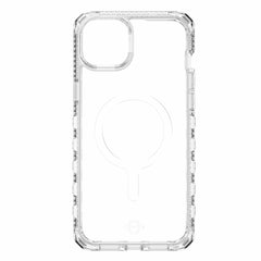 ITSKINS Supreme_R Clear MagSafe Case Transparent White Print for iPhone 15 Plus