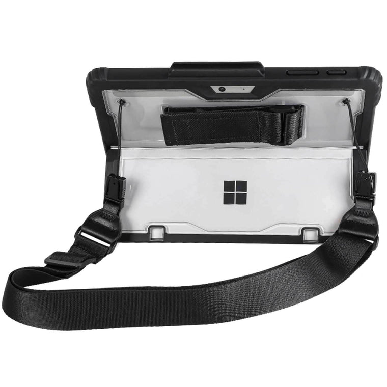 QHDZCASMSSFP8JBK Rugged Case with Hand Strap and Shoulder Strap Surface Pro 8 Clear Black