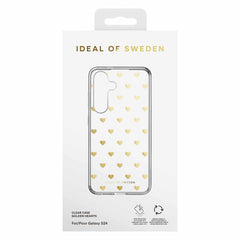 Ideal of Sweden Clear Case Gold Hearts for Samsung Galaxy S24