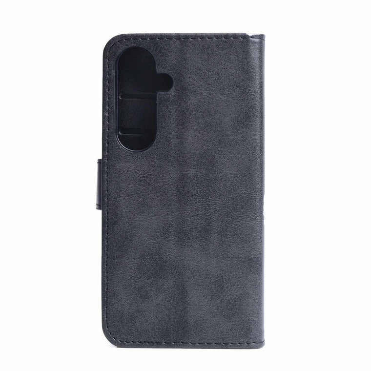 Blu Element Faux Leather Folio Case w/TPU Gelskin Black for Samsung Galaxy S24
