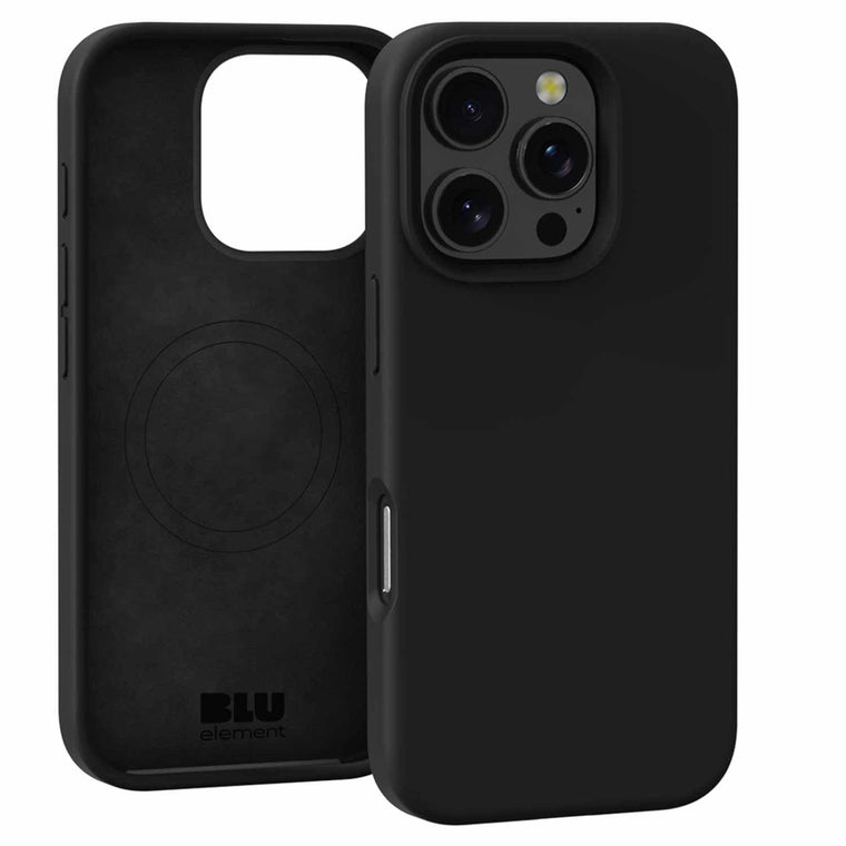 Blu Element Silicone MagSafe Case Black for iPhone 16 Pro