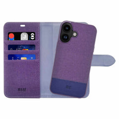 Blu Element Folio 2-in-1 Case Deep Purple for iPhone 16