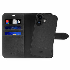 Blu Element Folio 2-in-1 MagSafe Case Black for iPhone 16