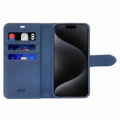 Blu Element Folio 2-in-1 MagSafe Case Lazuli Blue for iPhone 16 Pro Max