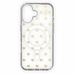 Ideal of Sweden Clear Case Mid MagSafe Golden Hearts for iPhone 16