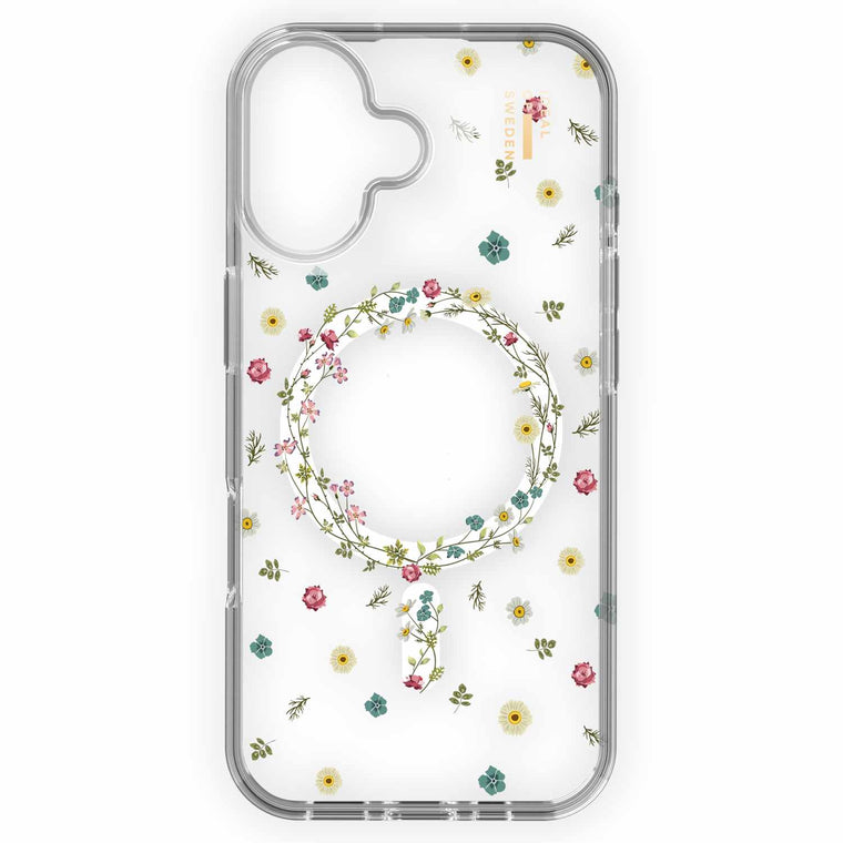 IDCLCMSI2461507 Clear Mid MagSafe Case iPhone 16 Petite Floral