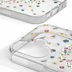 IDCLCMSI2461507 Clear Mid MagSafe Case iPhone 16 Petite Floral