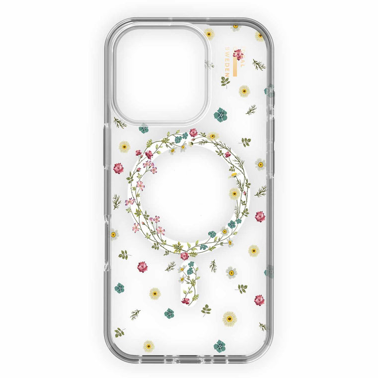 IDCLCMSI2461P507 Clear Mid MagSafe Case iPhone 16 Pro Petite Floral