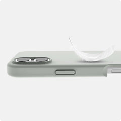 AP6NAVSIKPETE Velvet MagSafe Case iPhone 16 Pewter