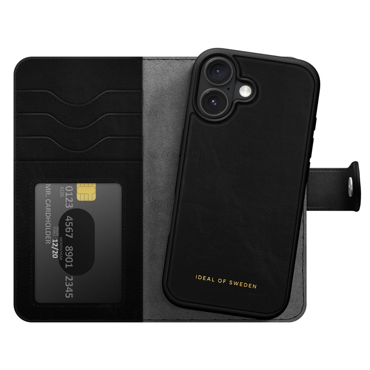 IDMWPMSI246101 Magnet+ Wallet MagSafe Case iPhone 16 Black