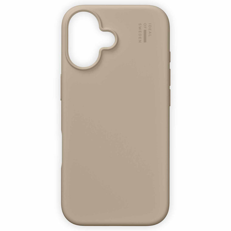 IDSICMSI2461128 Silicone Case MagSafe iPhone 16 Beige