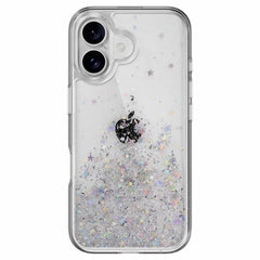 SPH661003TR24 Starfield 3D Glitter Case iPhone 16 Transparent