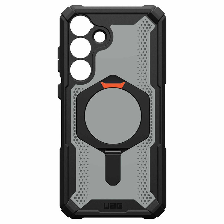 214468114097 Plasma XTE Rugged Kickstand Case w/Magnet Galaxy S25+ Black/Orange