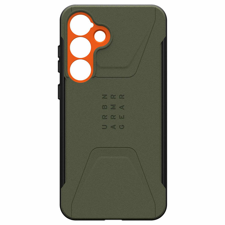 214474117297 Civilian Pro Rugged Case Galaxy S25+ Olive Drab/Orange