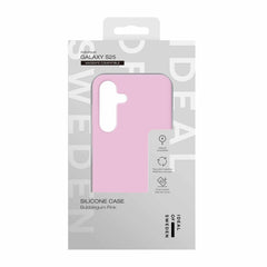 IDSICMSS25498 Silicone Case Compatible w/MagSafe Galaxy S25/S24 Bubblegum Pink