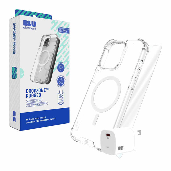 Blu Element Total Protection MagSafe Bundle for iPhone 17e/16e/14/13