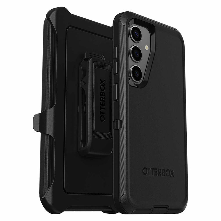 OtterBox Defender Case with Holster Bulk Black for Samsung Galaxy S25/Galaxy S24 in Bulk Packaging